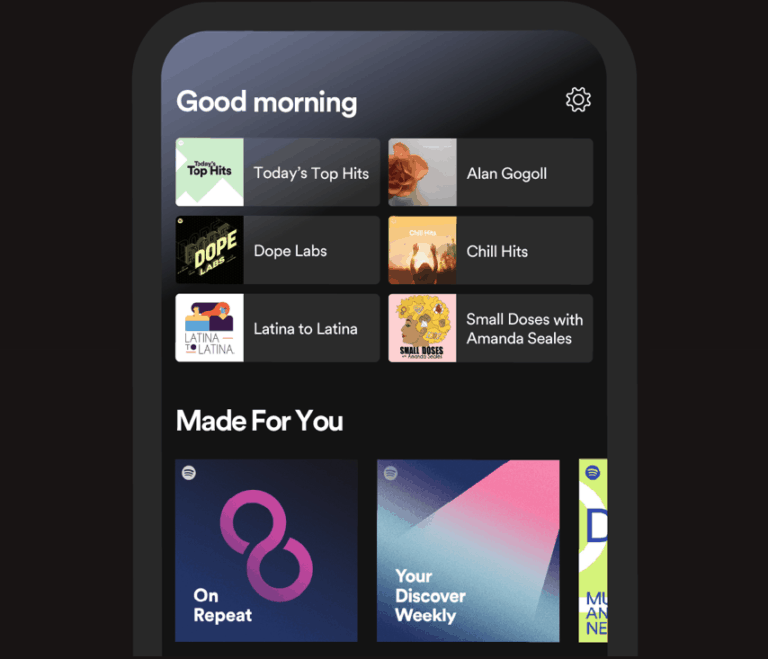 Spotify updates Home screen High Resolution Audio