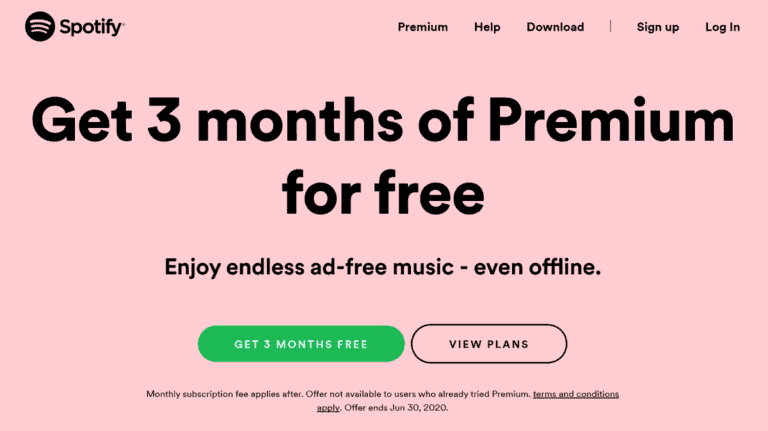 3 months free spotify premium student